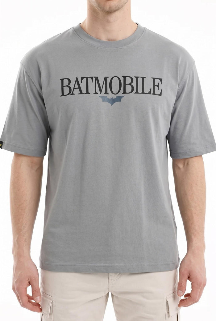 Men High Rise Typography Batman Printed T-shirt