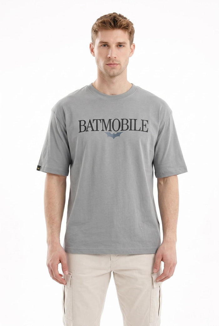 Men High Rise Typography Batman Printed T-shirt
