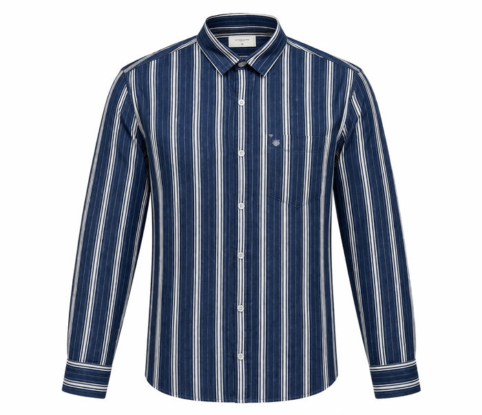 Men Ice Striped Casual Shirt