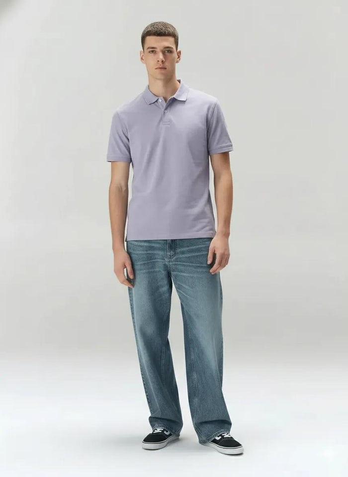 Men Iris Polo Collar Solid T-shirt