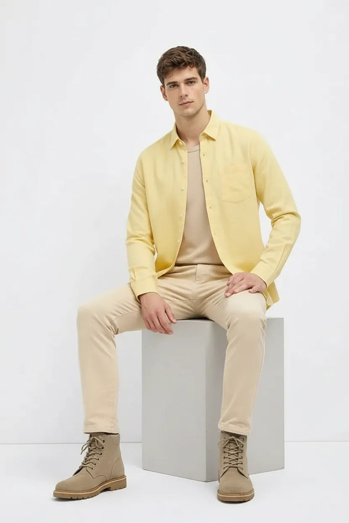 Men Lemon Casual Shirt
