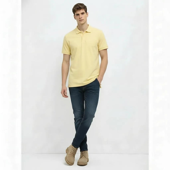 Men Lemon Icing Sold Polo Collar T-shirt