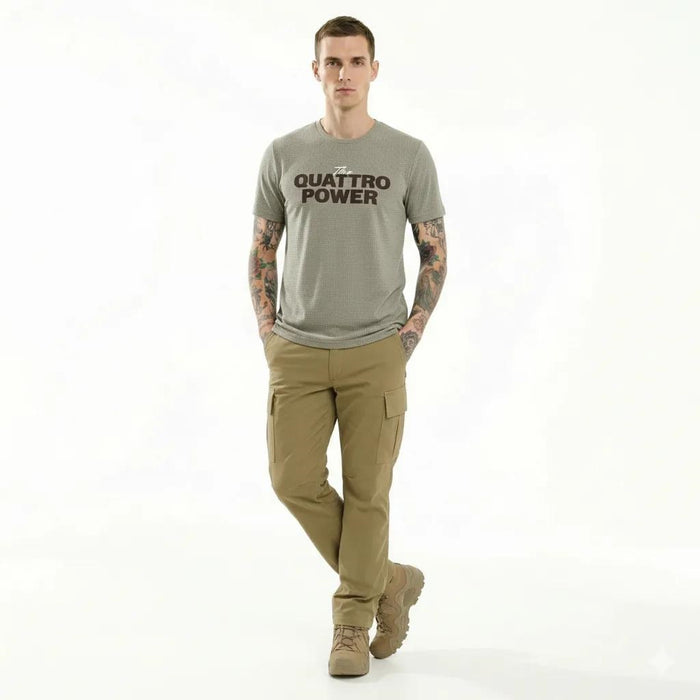 Men Linen Melange T-shirt