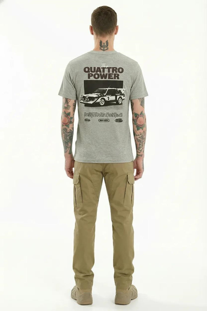 Men Linen Melange T-shirt