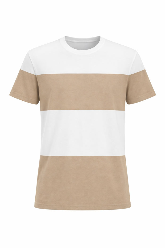 Men Mastic Colourblocked Round Neck T-shirt