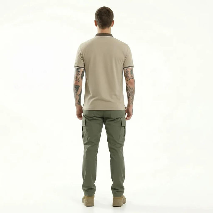 Men Mastic Polo Collar Solid T-shirt