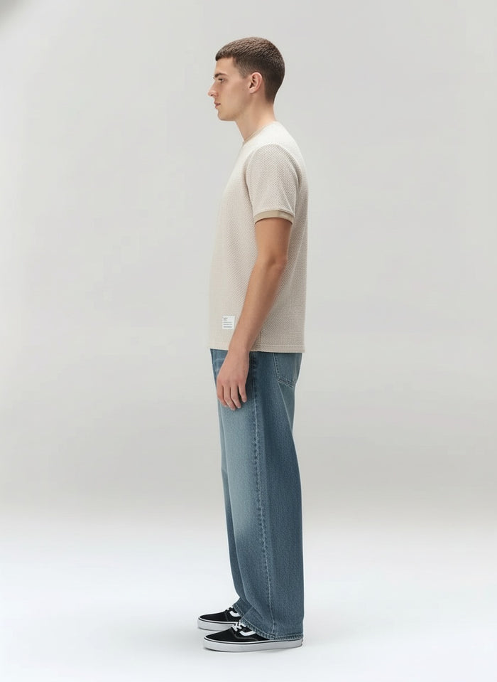 Men Mastic Solid Round Neck T-Shirt