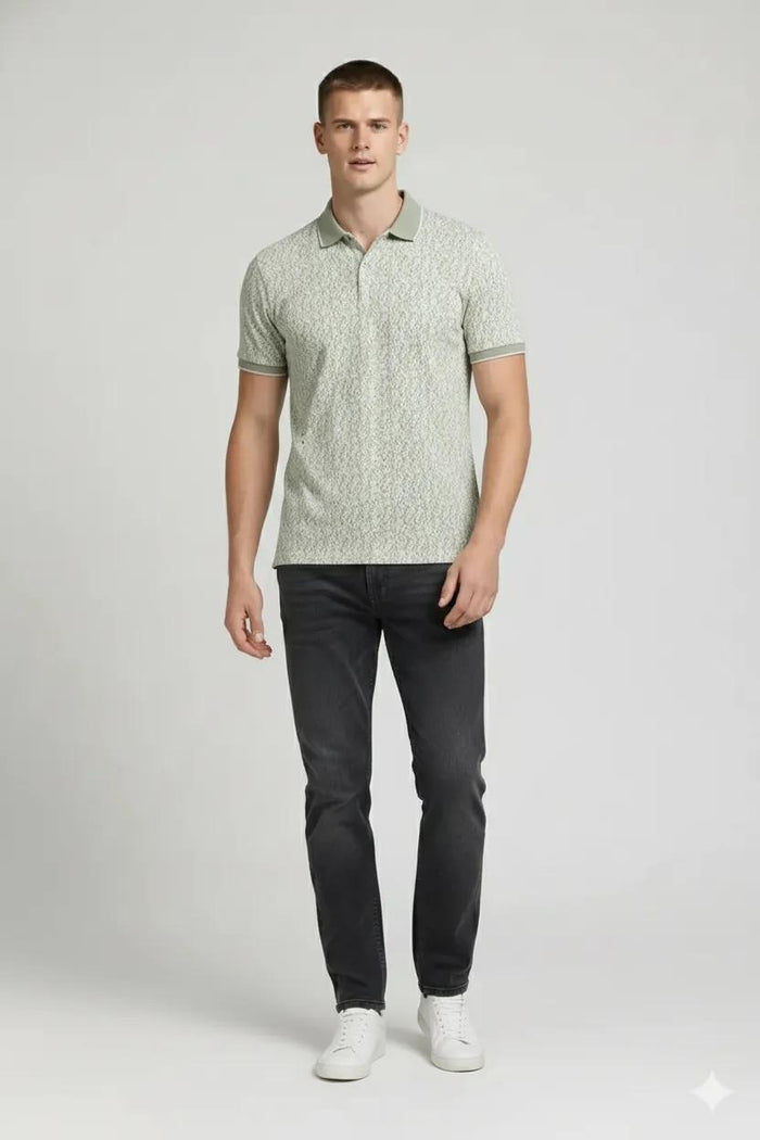 Men Mist Polo Collar T-shirt