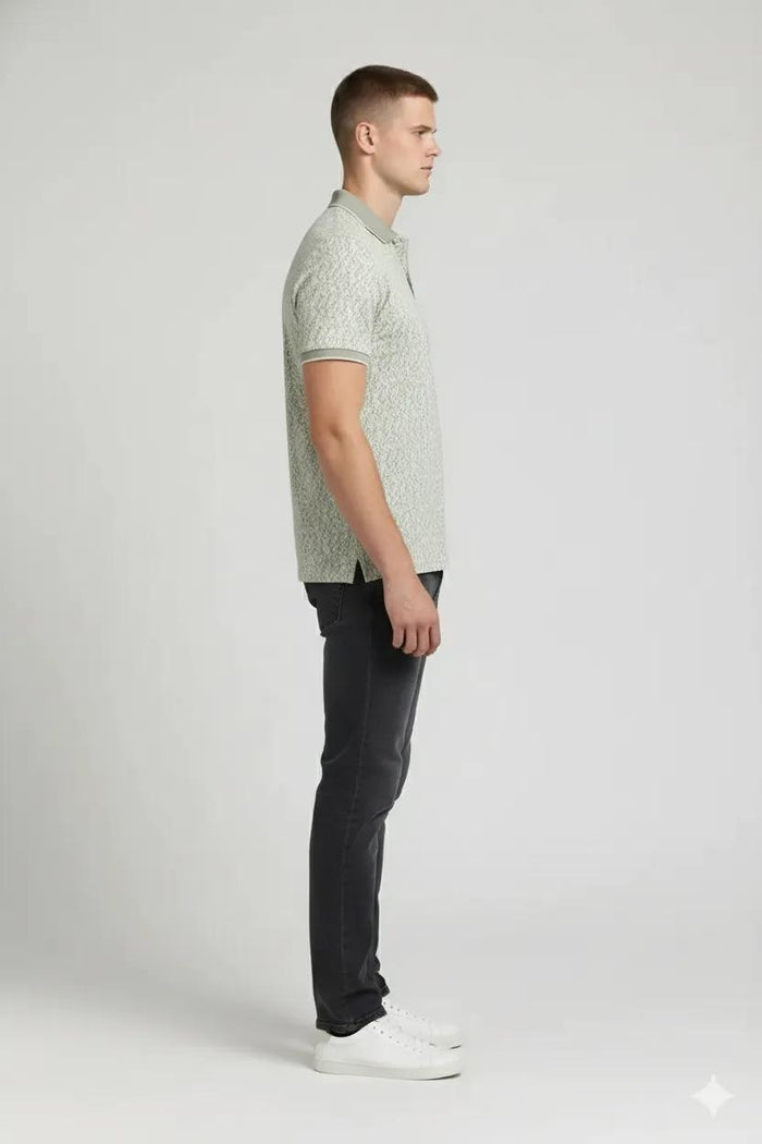 Men Mist Polo Collar T-shirt
