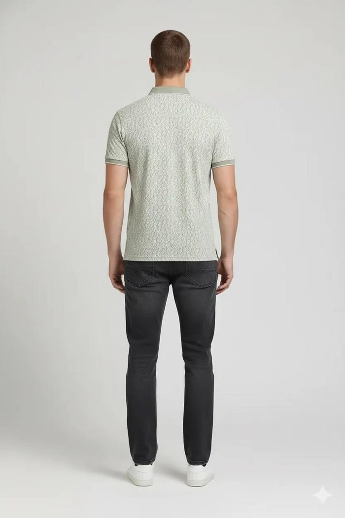 Men Mist Polo Collar T-shirt