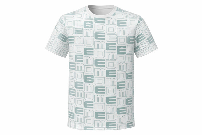 Men Mist Round Neck Typography Printed T-shirt