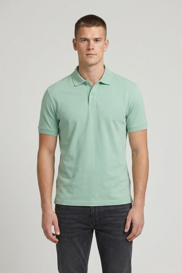 Men Mist Sold Polo Collar T-shirt