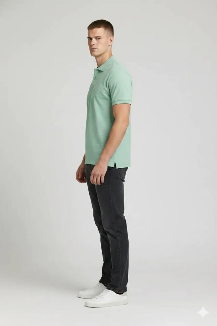 Men Mist Sold Polo Collar T-shirt