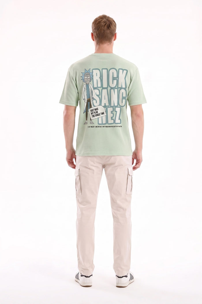 Men Mist Typography Printed Round Neck T-shirt