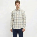 Men Natural Checked Casual Shirt
