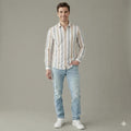 Men Natural Colourblocked Casual Shirt