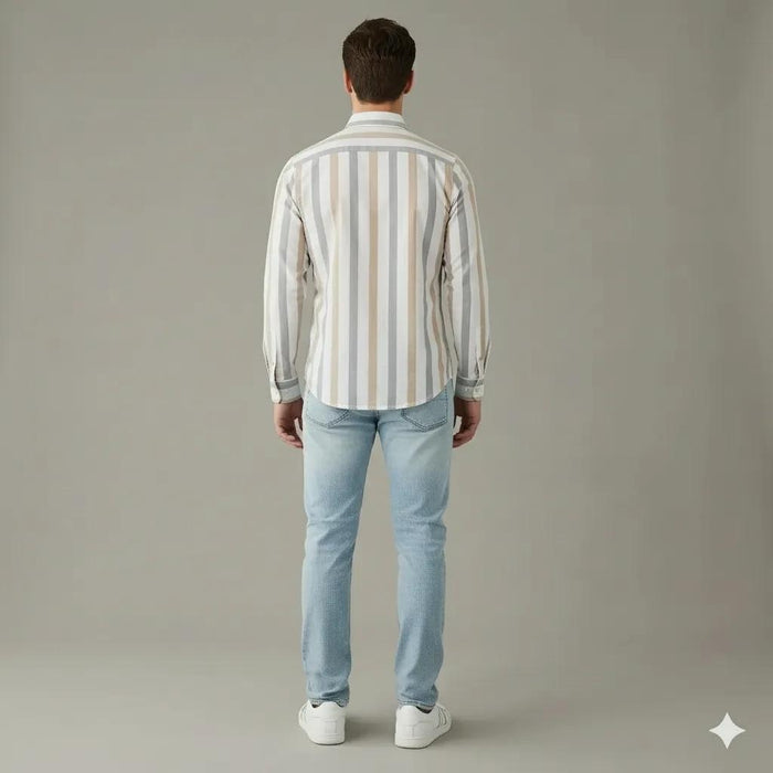 Men Natural Colourblocked Casual Shirt