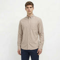 Men Natural Solid Casual Shirt
