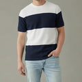 Men Navy Colourblocked T-shirt