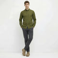 Men Navy Mid-Rise Chinos Trousers