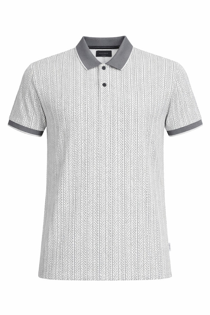 Men Navy Polo Collar Solid T-shirt