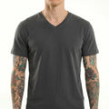 Men Navy V-Neck T-shirt