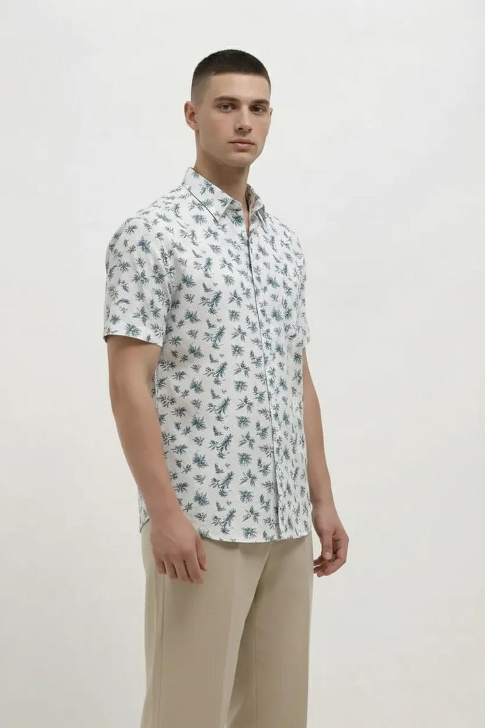 Men Nile Floral Printed Casual Shirt