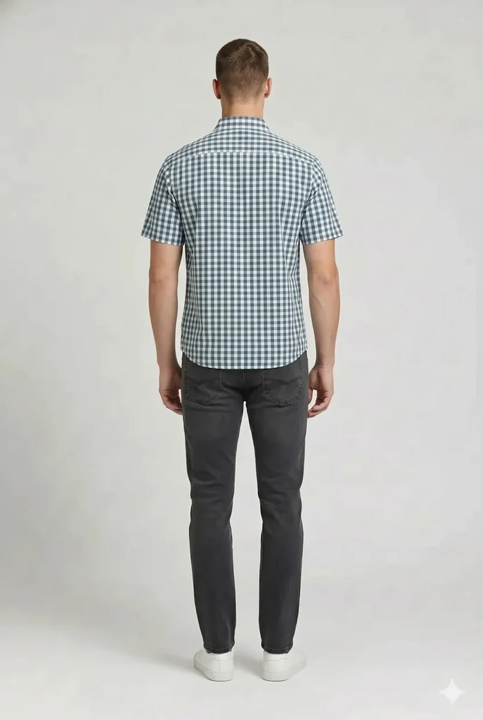 Men Nile Gingham Checks Checked Casual Shirt
