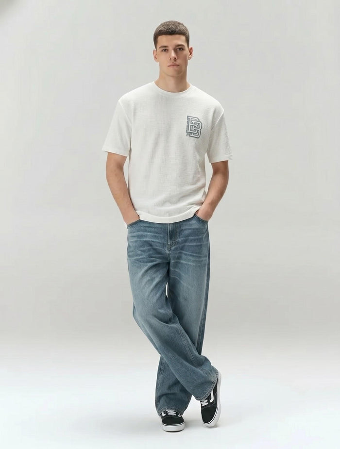 Men Off White Brand Logo T-shirt