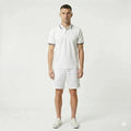 Men Off White Solid Shorts