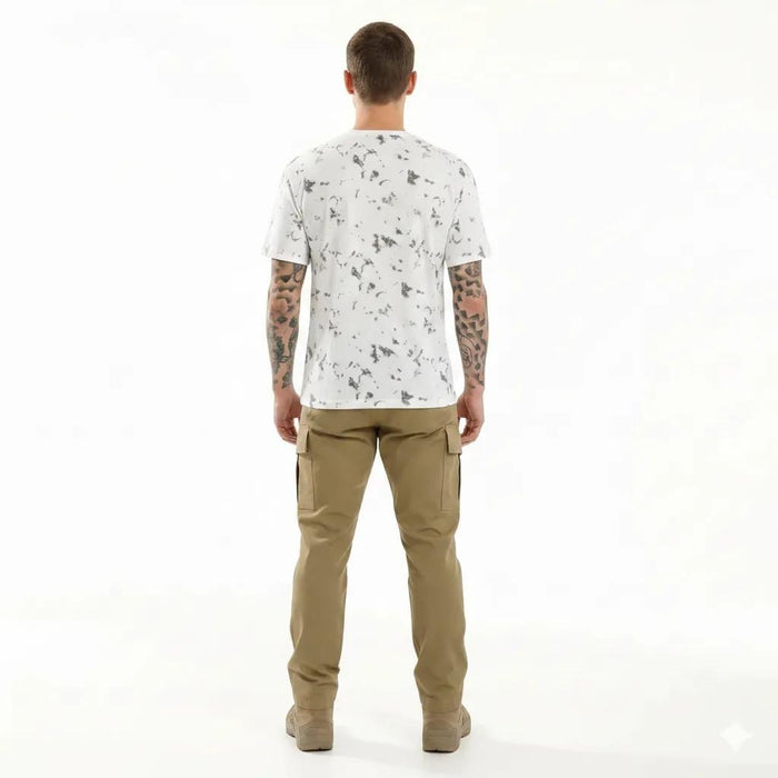 Men Off White Tie and Dye Dyed T-shirt