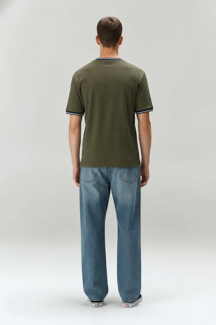 Men Olive T-shirt