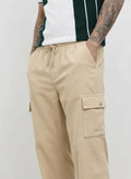 Men Onyx Regular Fit Textured Cargos