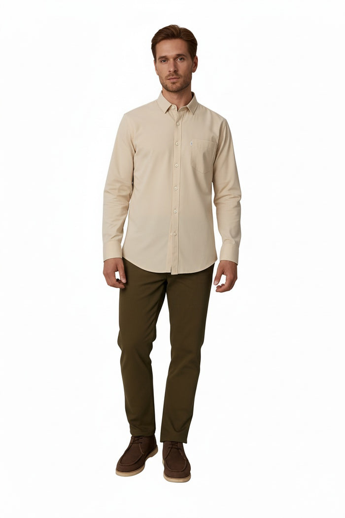 Men Onyx Solid Polo Neck Casual Shirt