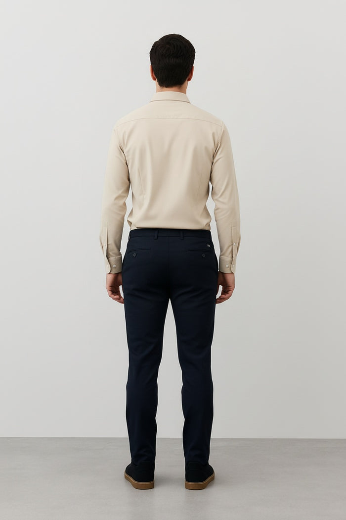 Men Onyx Solid Polo Neck Casual Shirt