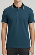 Men Pacific Polo Collar Solid T-shirt