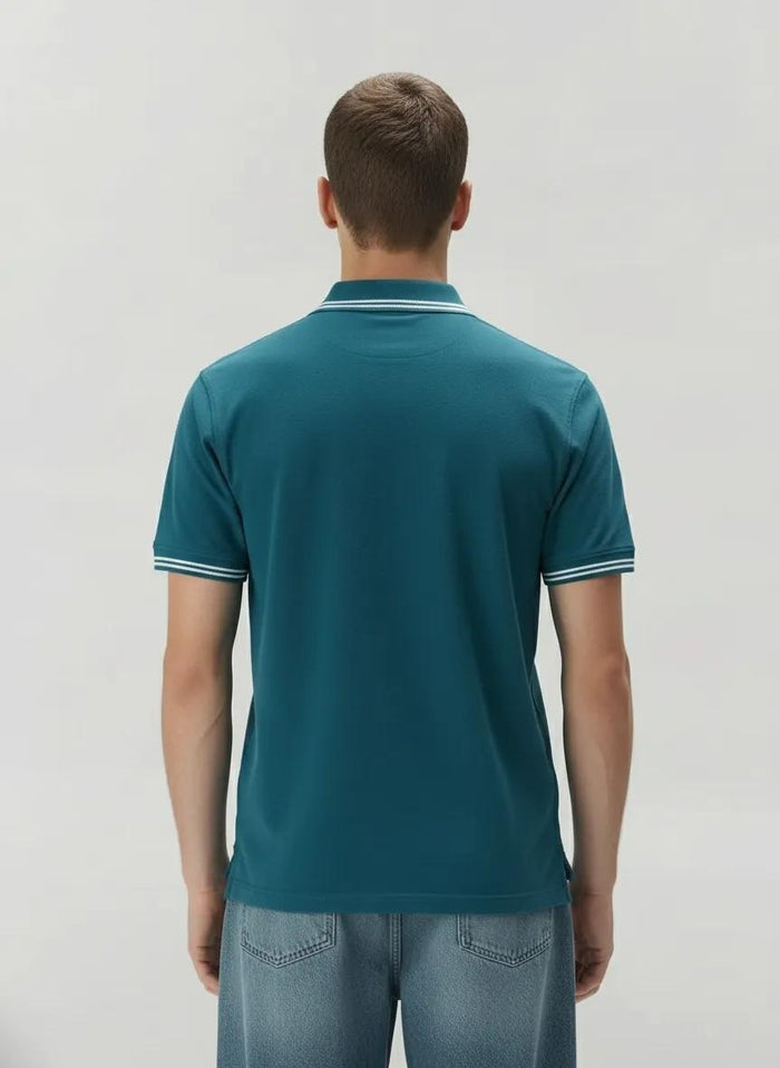 Men Pacific Polo Collar Solid T-shirt