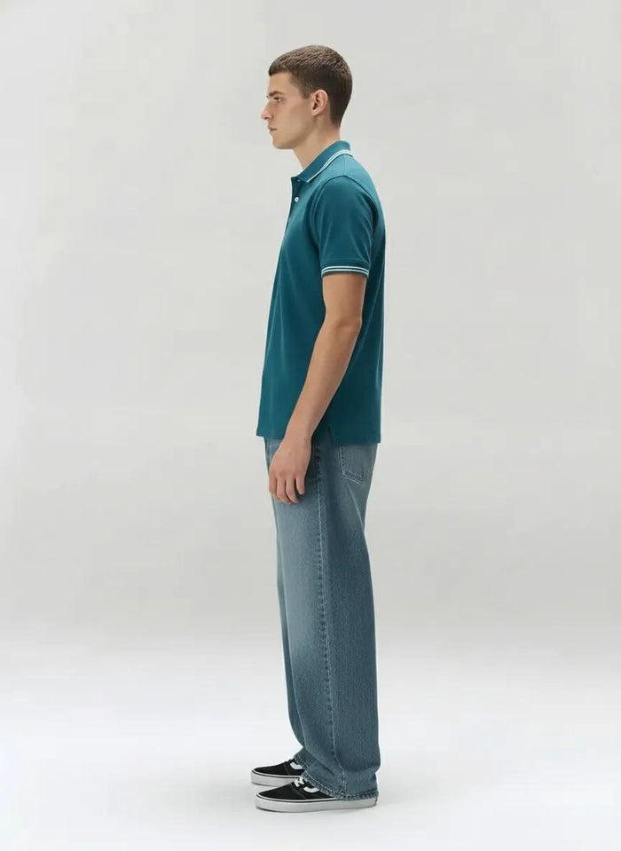 Men Pacific Polo Collar Solid T-shirt