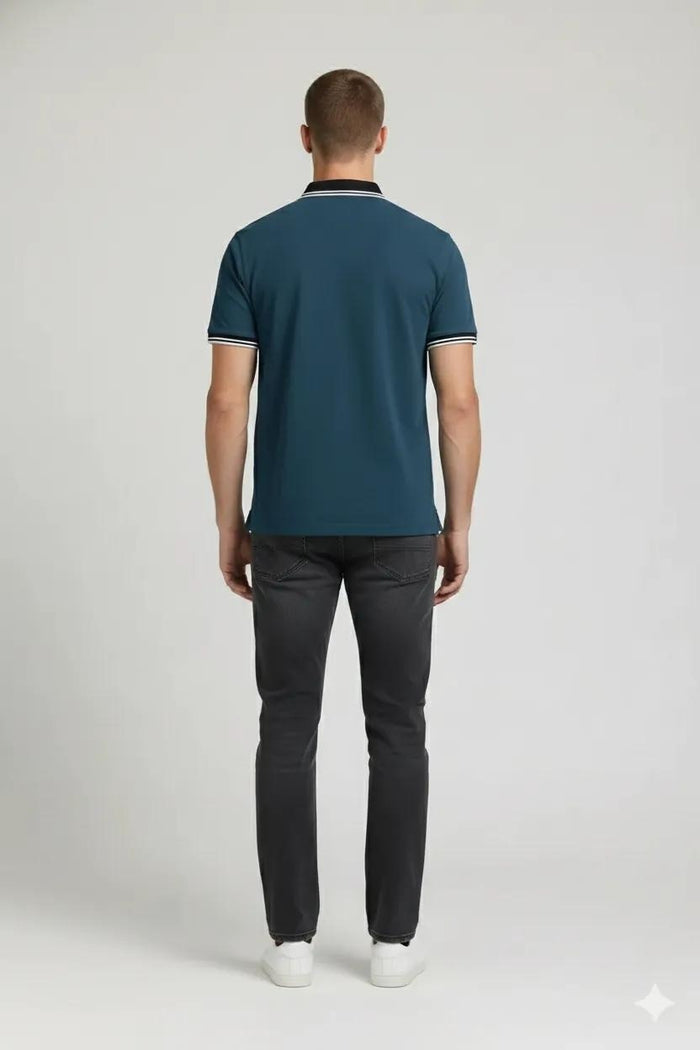 Men Pacific Polo Collar Solid T-shirt