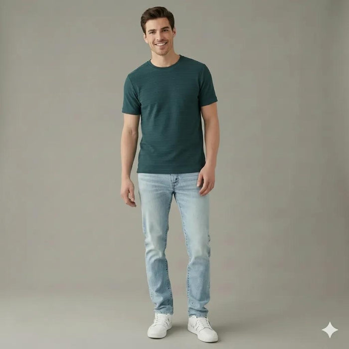 Men Pacific Round Neck  Solid T-shirt