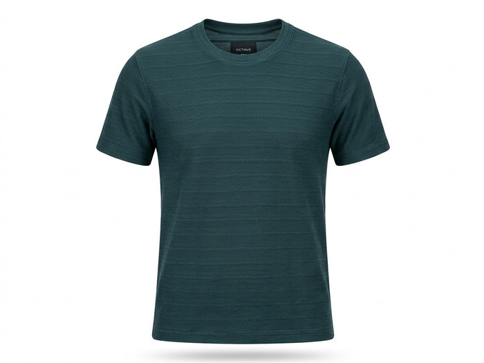 Men Pacific Round Neck  Solid T-shirt