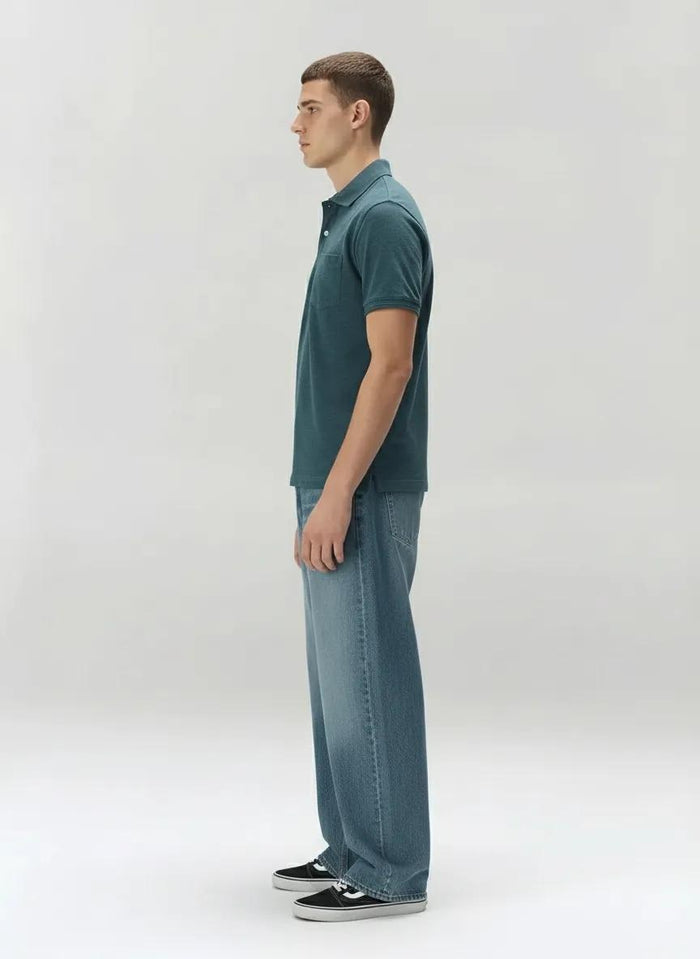 Men Pacific Sold Polo Collar T-shirt