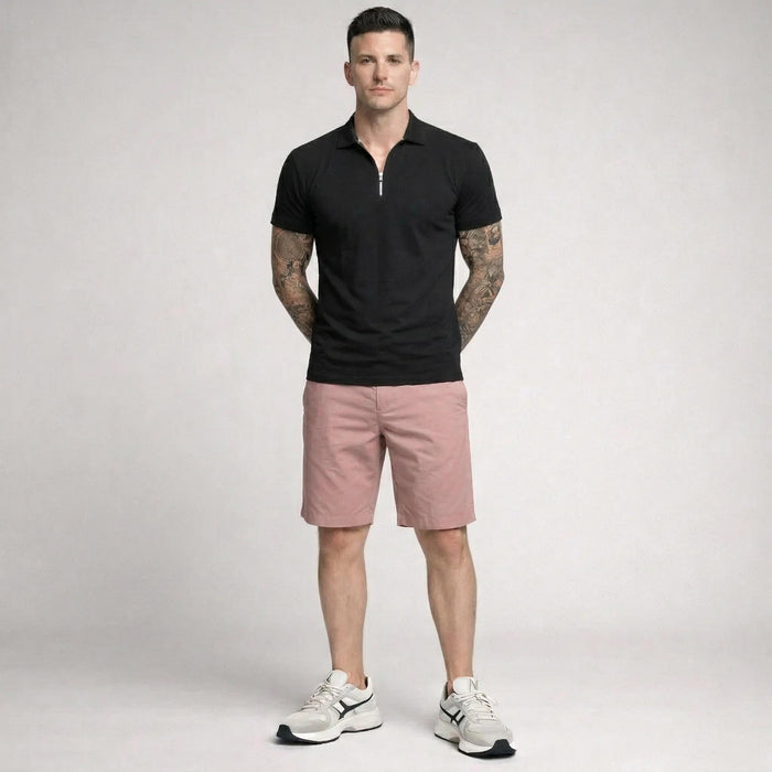 Men Peach Solid Shorts
