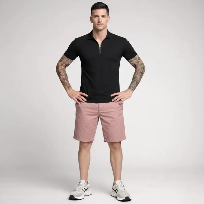 Men Peach Solid Shorts
