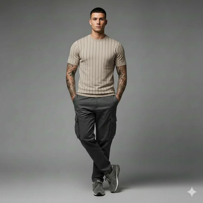 Men Pristine Striped T-shirt