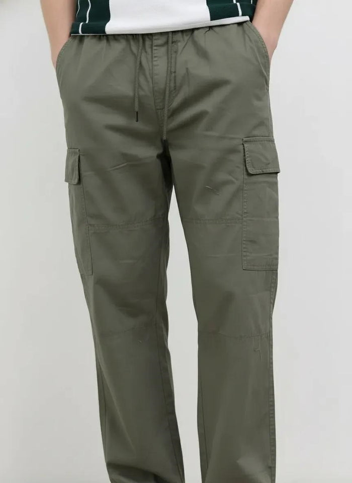 Men Regular Fit Cotton Cargos