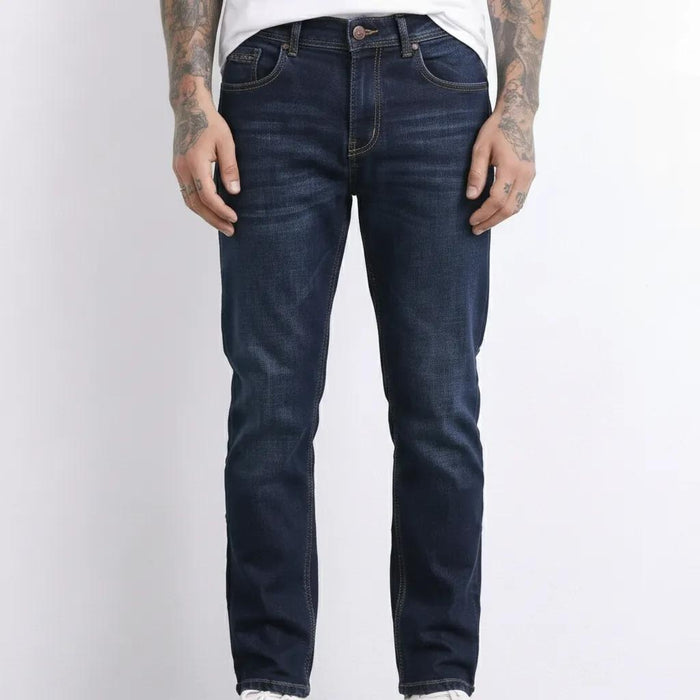 Men Regular Fit Mid-Rise Light Fade Stretchable Jeans