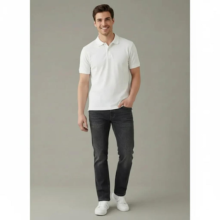 Men Regular Fit Mid-Rise Light Fade Stretchable Jeans