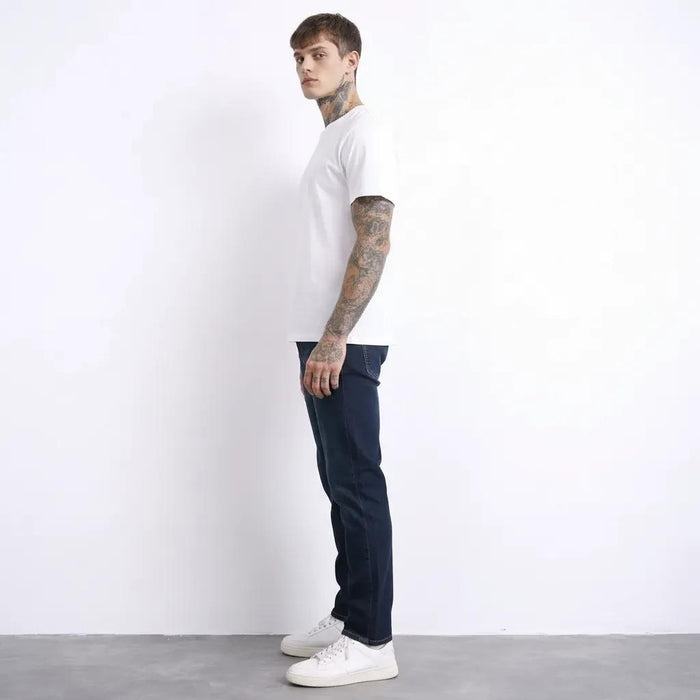 Men Regular Fit Mid-Rise Light Fade Stretchable Jeans
