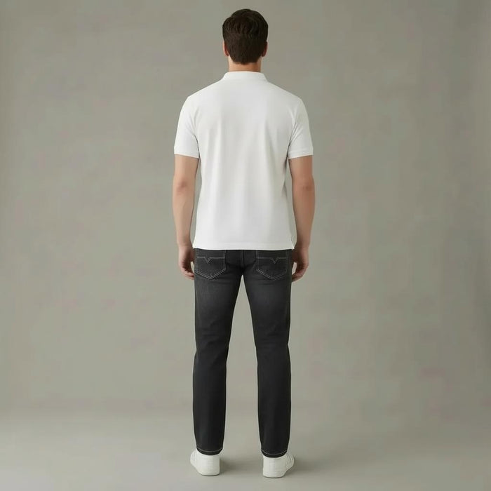 Men Regular Fit Mid-Rise Light Fade Stretchable Jeans